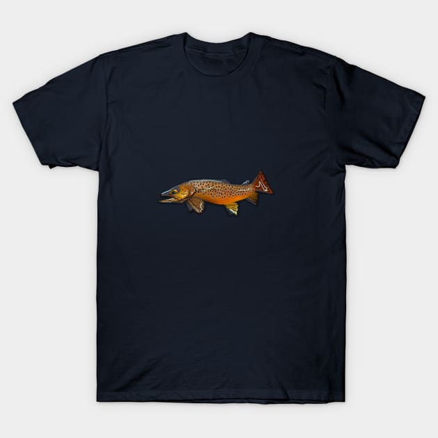 Brown Trout T-Shirt by MikaelJenei